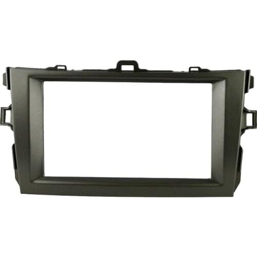 1 Piece ABS 2DIN Car DVD Radio Stereo Trim Frame Panel Fascia Frame Kit For Toyota Corolla 2008-2010 Black