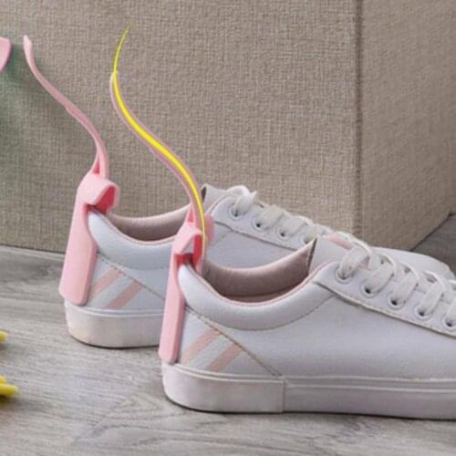 1pc Lazy Unisex Wear Shoe Horn Helper Shoehorn Shoe Easy On And Off Shoe Sturdy Slip Aid Drop Shipping Shoe Artifact