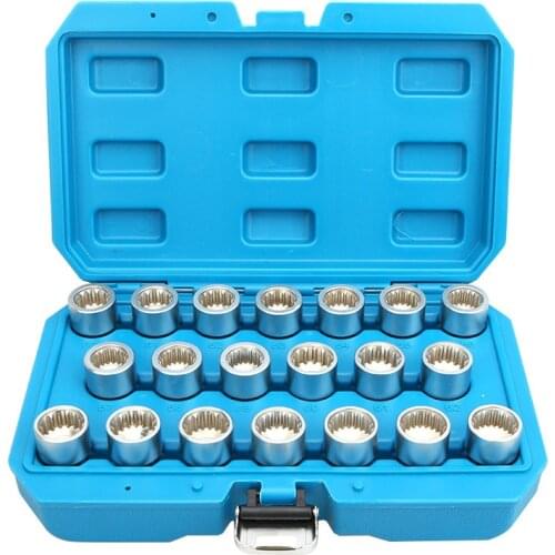 20pcs Wheel Nut Lock Key Screws Socket Set Anti-theft Removal Tool For Pors-che Pana-mera Tou-areg