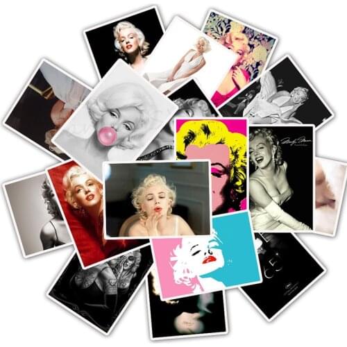 25PCS Sticker Pack Marilyn Monroe Pop Art Stickers Decals For Laptop Refrigerator Luggage Guitar Laptop Notebook Sticker
