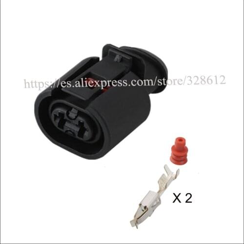 357973202 car wire female cable Waterproof sheath 2 pin connector automotive Plug socket include terminal and seal 6N0927997A