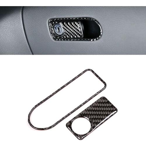 3D Carbon Fiber Car Glove Storage Box Handle Trim Stickers for Mercedes-Benz C GLC Class W205 car Sticker
