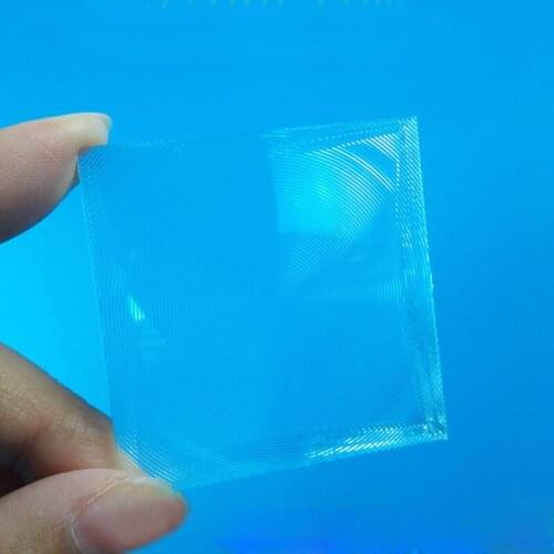 40x40mm Mini Optical PMMA Plastic Solar Condensing Fresnel Lens Focal Length Plane Magnifier,Solar Energy Concentrator 2PCS