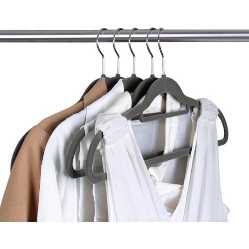 45CM Mens Suit Velvet Hanger With Tie Holder Large Storeage Coats Hanger Home Organization Hanger For Clothes