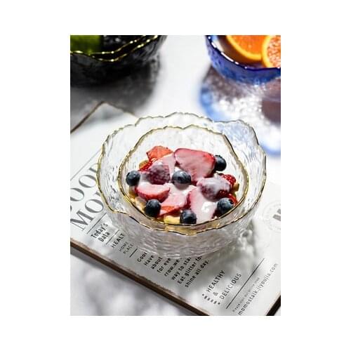 Large tea to wash Pure manual hammer heat-resistant glass wash in hot pot A salad bowl