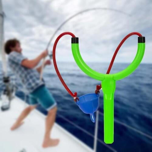 Fishing Thrower Europe Style Throw Baits ABS Slingshot Fishing Catpult Tool Carp Catpult Fishing Bait Coarse Thrower for Outdoor