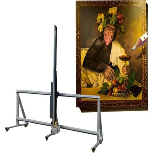 Digital Canvas Art Direct Image Printing Machine Price 3D Wallpapers Automatic Vertical Wall Printer