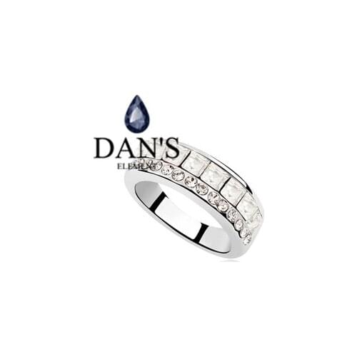 DANS 5Colors Real Austrian Crystals Ring for women New Sale Hot 95244Crystal