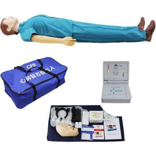 Electronic CPR Training Manikin First Aid Emergency Rescue Dummy Airway Opening Voice CPR