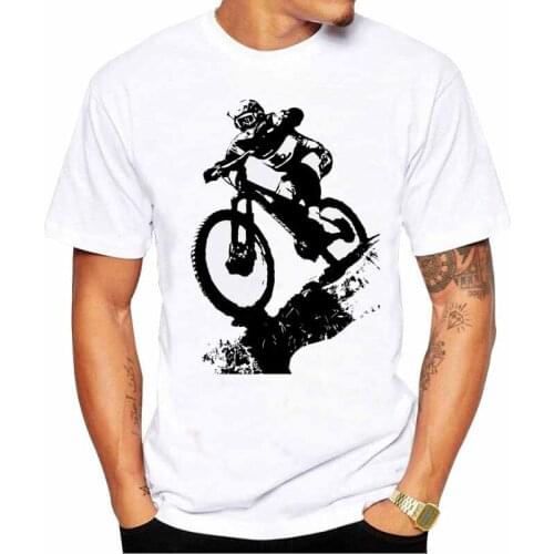 Mountain Bike Printed T Shirt Summer T Shirt Popular Tees Amazing Short Sleeve Men Tops Unique Cool