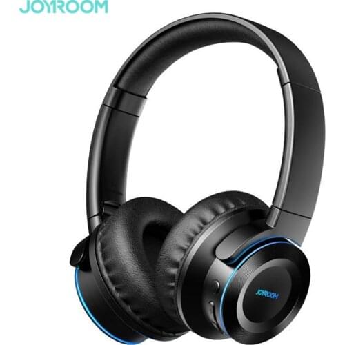 Joyroom LED Wireless Bluetooth5.0 Headset Shocking Bass Noise Stereo Reduction Headphone TFcard port with touch control earphone