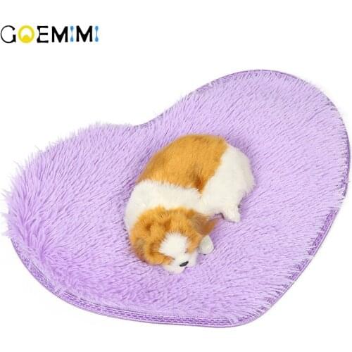2019 Dog Bed Mat Pet Cushion Blanket Heart Shape Puppy Cat Fleece Beds For Small Large Dogs Cats Pad Chihuahua Cama Perro