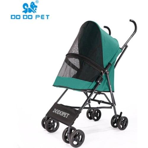 Lightweight pet stroller dog cat trolley Teddy outing travel stroller free installation and quick collection