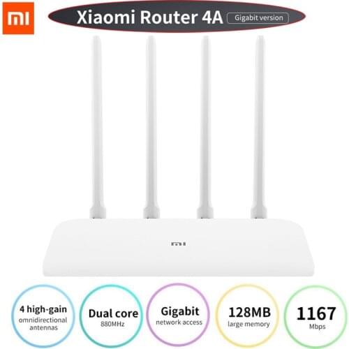 Xiaomi Mi Router 4A Gigabit Version 2.4GHz 5GHz WiFi 1167Mbps WiFi Repeater 128MB DDR3 High Gain 4 Antennas Network Extender