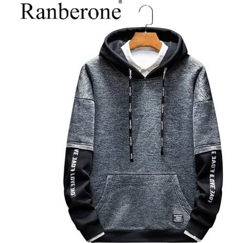 Fashion Men Hoodies Spring Autumn Male Casual Hoodies Sweatshirts Mens Patchwork Hoodies Sweatshirt Tops Hooded Pullover