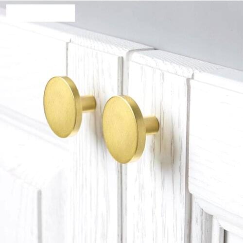 Gold Stainless Steel Handle Drawer Pull Metal Puller Wall Hanger