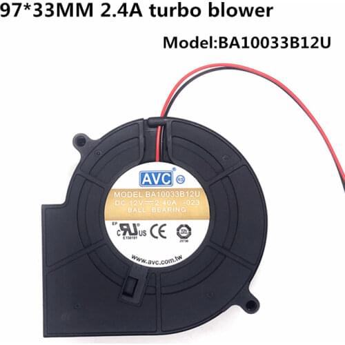 BA10033B12U 12V 2.4A 9733 New Centrifugal Blower Turbine Fan Turbine Blower