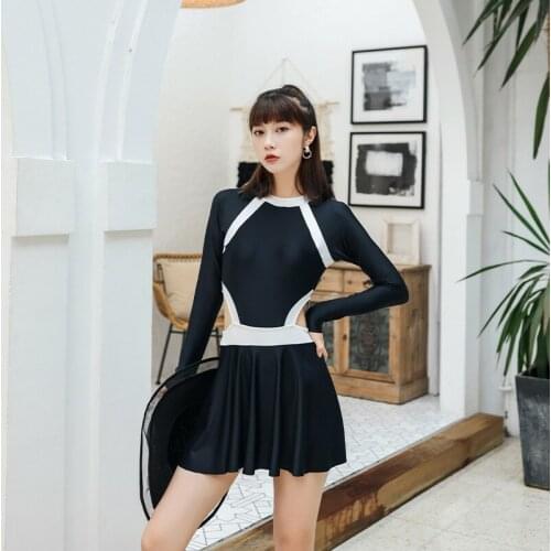 New Style Swimsuit Black and White Color Matching Swimsuit Womens Bikini High Quality One-piece Swimsuit Sexy Beach Swimsuit