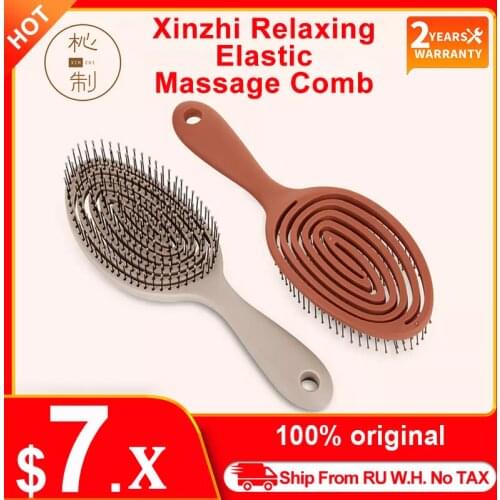 Xinzhi Relaxing elastic massage Comb Portable Hair Brush Massage Brush Magic Brushes Head Combs