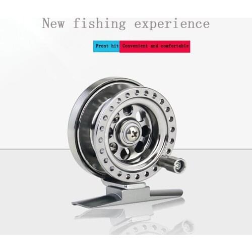 RQNQ Ice Fishing Reel Lightweight Fly Fishing Wheel All Metal Winter Fishing Reel Accessories for Saltwater Freshwater