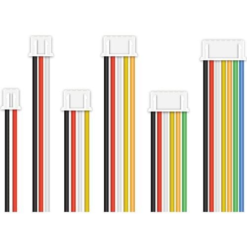 High-end 10pcs 22awg Xh2.54 Soft Silicone Wire Cable Single/Double Head Male Connector Cable JST 2.5 20cm 30cm