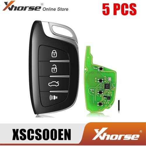 Xhorse XSCS00EN Smart Remote Key 4 Buttons Colorful Crystal Style Proximity 5PCS/Lot
