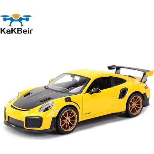 1:24 2018 Porsche 911 GT2 RS Sports Car Static Die Cast Vehicles Collectible Model Car Toys