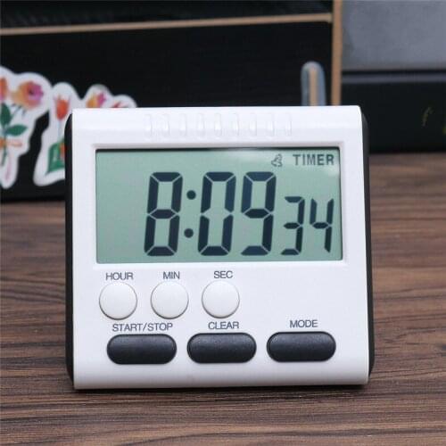 100pcs Digital Timer Count-Down Up Clock Loud Electronic Magnetic Large LCD Alarm 24 Hours for Kitchen Cooking Matches