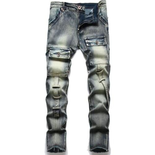 2021 New Fashion Mens Biker Jeans Casual Slim Skinny Jean Homme Autumn Winter Men Denim Pants Casual Male Vaqueros Hombre