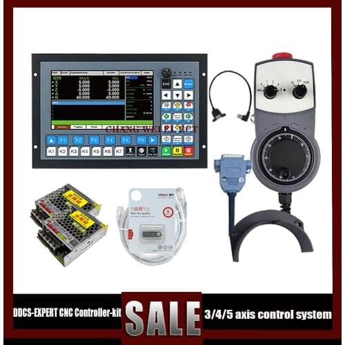 CNC offline controller DDCS-EXPERT 3/4/5Axis control system 1Mhz G-Code instead of DDCSV3.1+ 5 Axis Handwheel MPG