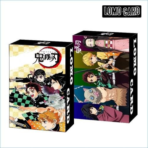 30pcs/set Anime Demon Slayer Lomo Cards Japan Anime Cartoon HD High Quality Photo Cards Demon Slayer