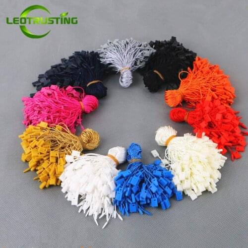 5000pcs/Bag 18cm Length Color Tags Rectangle Rope Strings Cords String Seal Garment Wedding Dress T-shirt Hang Tag String Cords