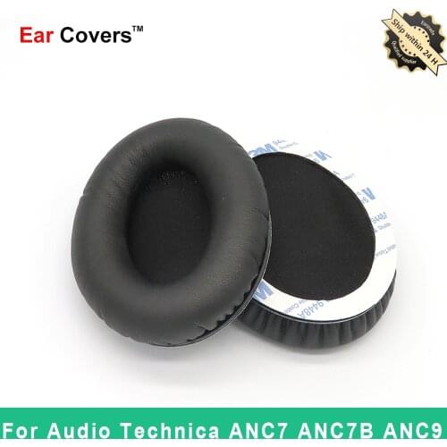 Ear Pads For Audio Technica ATH ANC7 ANC7B ANC9 Headphone Earpads Replacement Headset Ear Pad PU Leather Sponge Foam