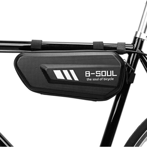 B-SOUL Bicycle Triangle Bag Wear-resistant Mountain Road Bike Triangle Bag Waterproof Hard Shell Large Capacity Bag Hot Sale