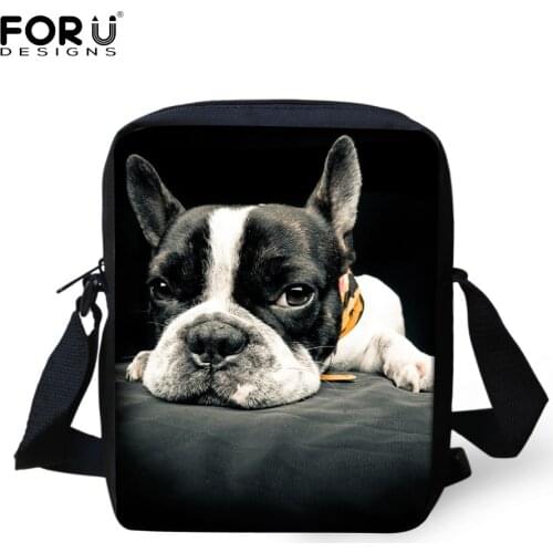 Brand Original Animal Messenger Bag For Girl Cute French Bulldog Casual Cross Body Bag Ladies Spain Women Designer Bolsos Mujer