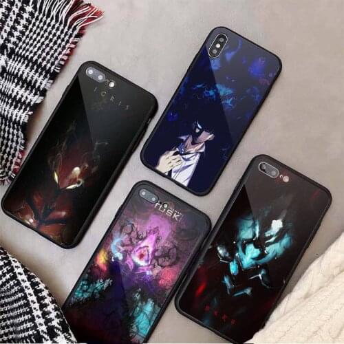 Korean Manga Anime solo leveling igris Phone Case coque shell Tempered glass For iphone 5C 6 6S 7 8 plus X XS XR 11 PRO MAX