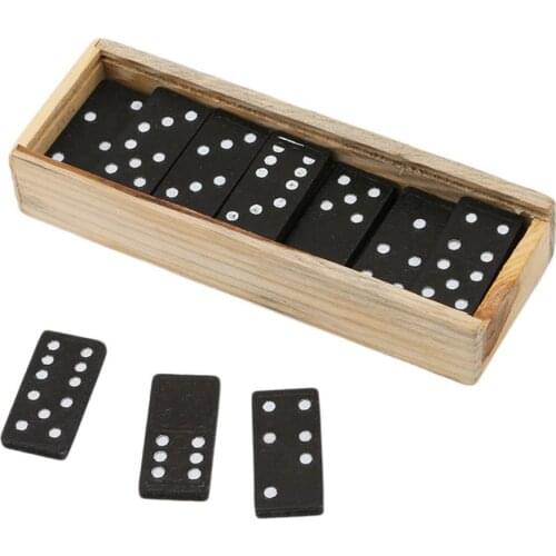 Wooden Domino Educational Board Game Teaching Aids Child-parent Travel Game Children Early Education Toys Develop Intelligence