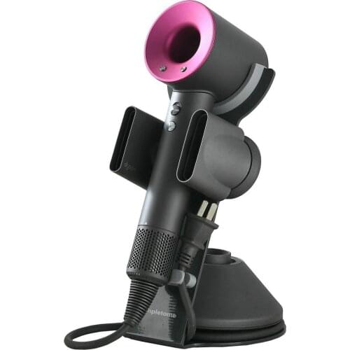 Simpletome Hair Dryer Holder Stand for Dyson Supersonic Hairdryer Heavy Alloy Steel Stand Base + Piano Painting Surface