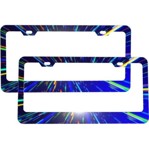 License Plate Holder Aluminum Retro Indian Mandala Bohemian License Plate Frame,Personalized License Tag Car Frames Decoration