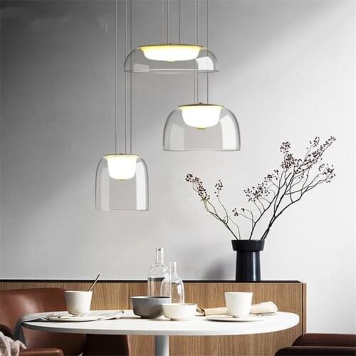 Designer Daylight Pendant Lights Post Modern Luxury Glass Living Room Dining Table Hanging Lamps Bedside Restaurant LED Fixtures
