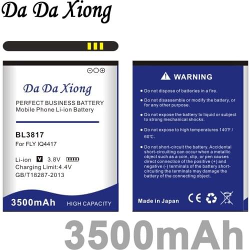 Da Da Xiong 3500mAh BL3817 Li-ion Phone Battery for FLY IQ4417 Phone