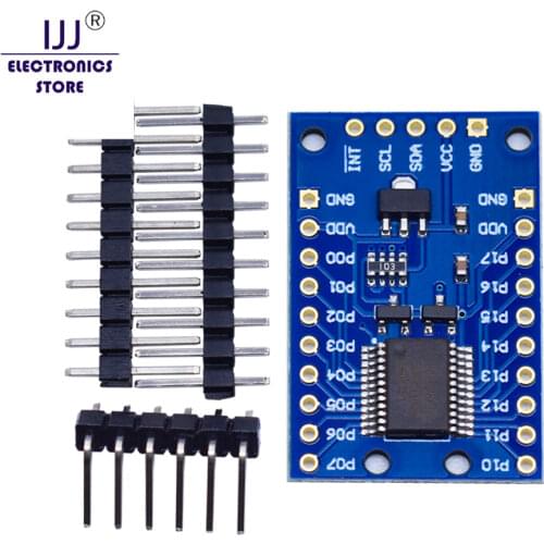 DC 2.5-5.5V PCF8575TS I/O Expander Module 16 Bit PCF8575 IIC I2C for UNO R3 Relay Buzzer LED with Pin Header