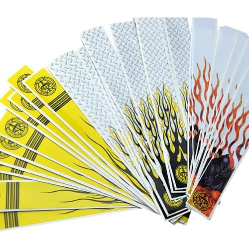 1pack/12pcs Archery Arrow Sticker Durable Arrow Adhesive Stickers Wraps 22cm x 2.8cm Paster wraps for arrow shaft