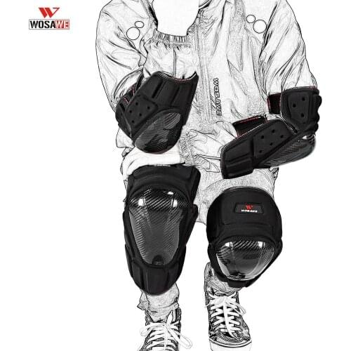 WOSAWE Motorcycle Knee Protector Moto Skate Knee Guard MTB Knee Brace Racing Protective Gear Sports Skiing protecciones patines
