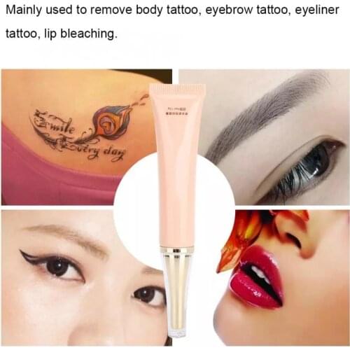 Natural plant extract tattoo removal print painless eyebrow eyeline body remover skin semi-permanent makeup cleanser