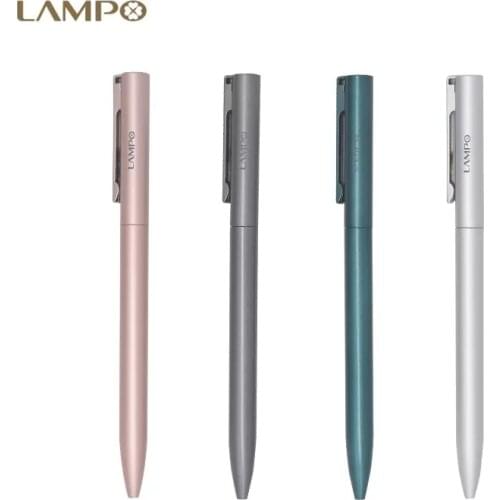 Youpin LAMPO Neutral Pen 0.5mm Black Refill Metal Pens Rotary Switch Smooth Writing Pen Sign Pen Gel Pen For Office Home School