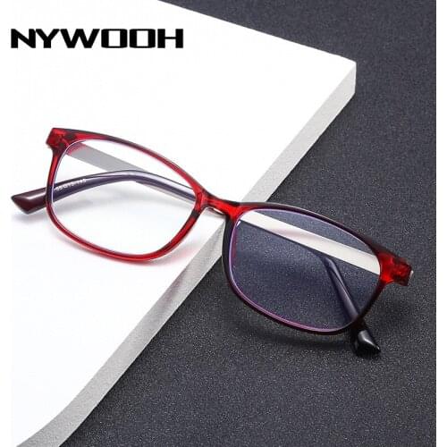 NYWOOH Fashion Anti Blu rays Reading Glasses Women Men Hyperopia Eyeglasses Anti-fatigue Presbyopic Diopter +1.0 1.5 4.0