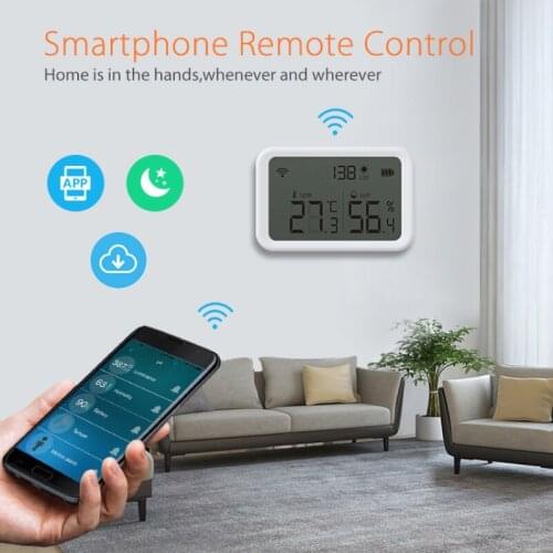 ZigBee 3.0 Temperature Humidity Sensor Indoor Hygrometer Thermometer With LCD Display Tuya Smart Life APP Control Smart Home