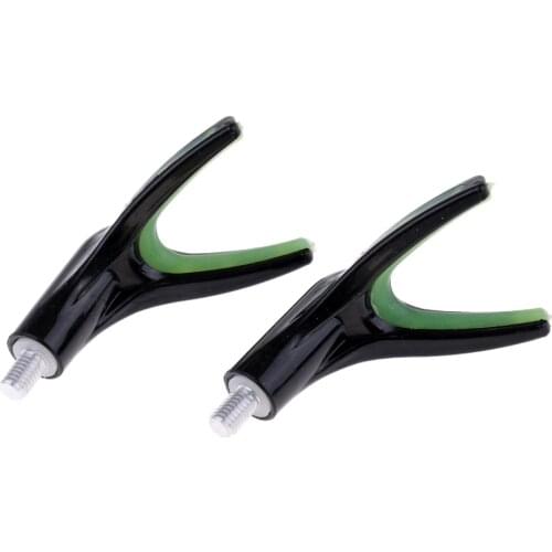 2Pcs ABS Plastic V Butt Rod Pole Bankstick Rests Butts Carp Fishing Tackle