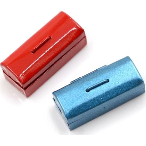 1:12 Mini Metal Tool Box Dollhouse Miniature Mini Box For Baby Gift Red Blue Doll Accessories